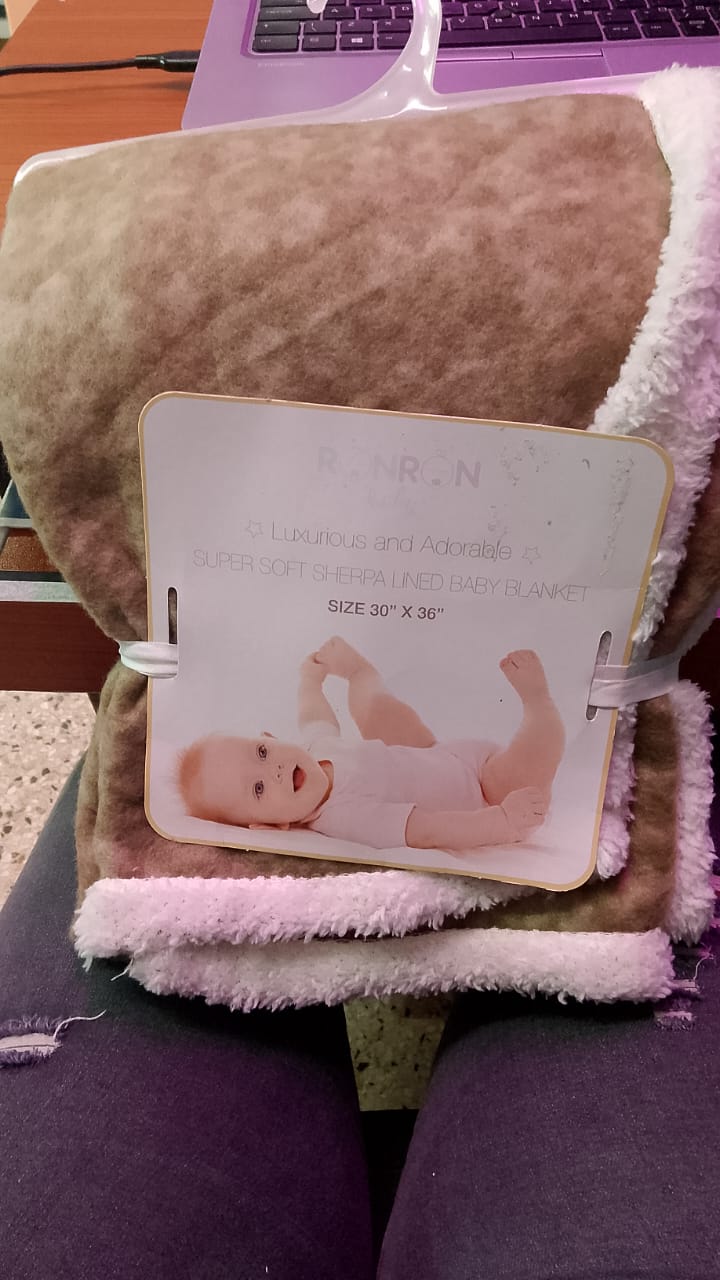 Super Soft sherpa Baby Blanket